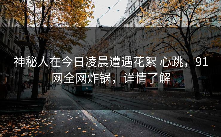 神秘人在今日凌晨遭遇花絮 心跳，91网全网炸锅，详情了解